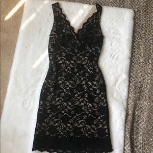 Black lace dress